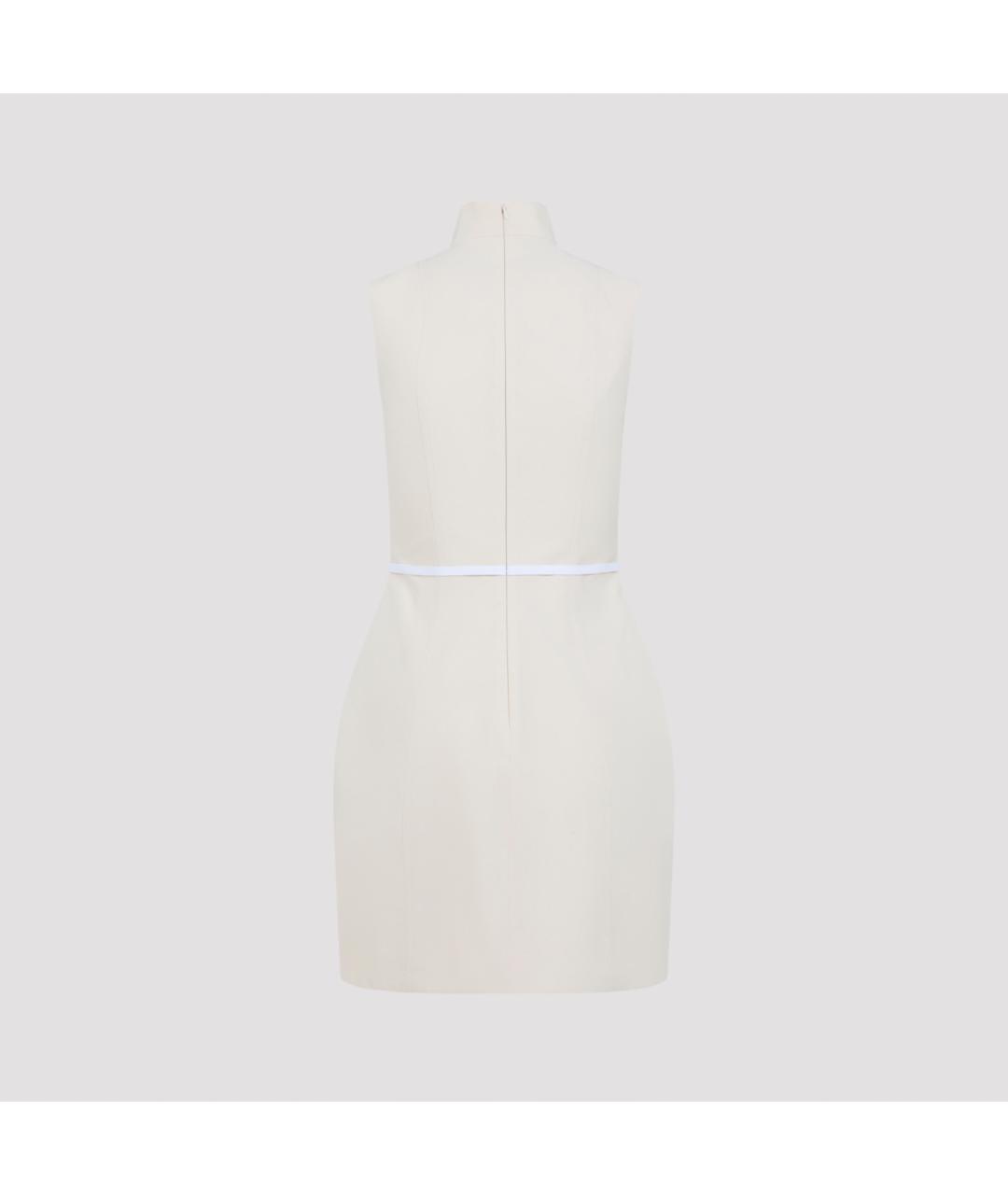 MOSCHINO Белое хлопковое платье, фото 4