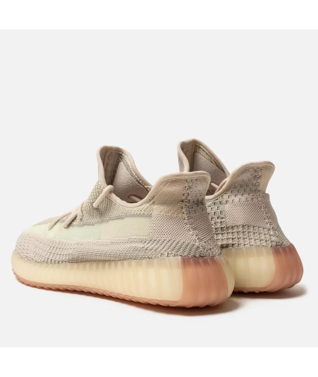 ADIDAS YEEZY Бежевые текстильные кроссовки, фото 4