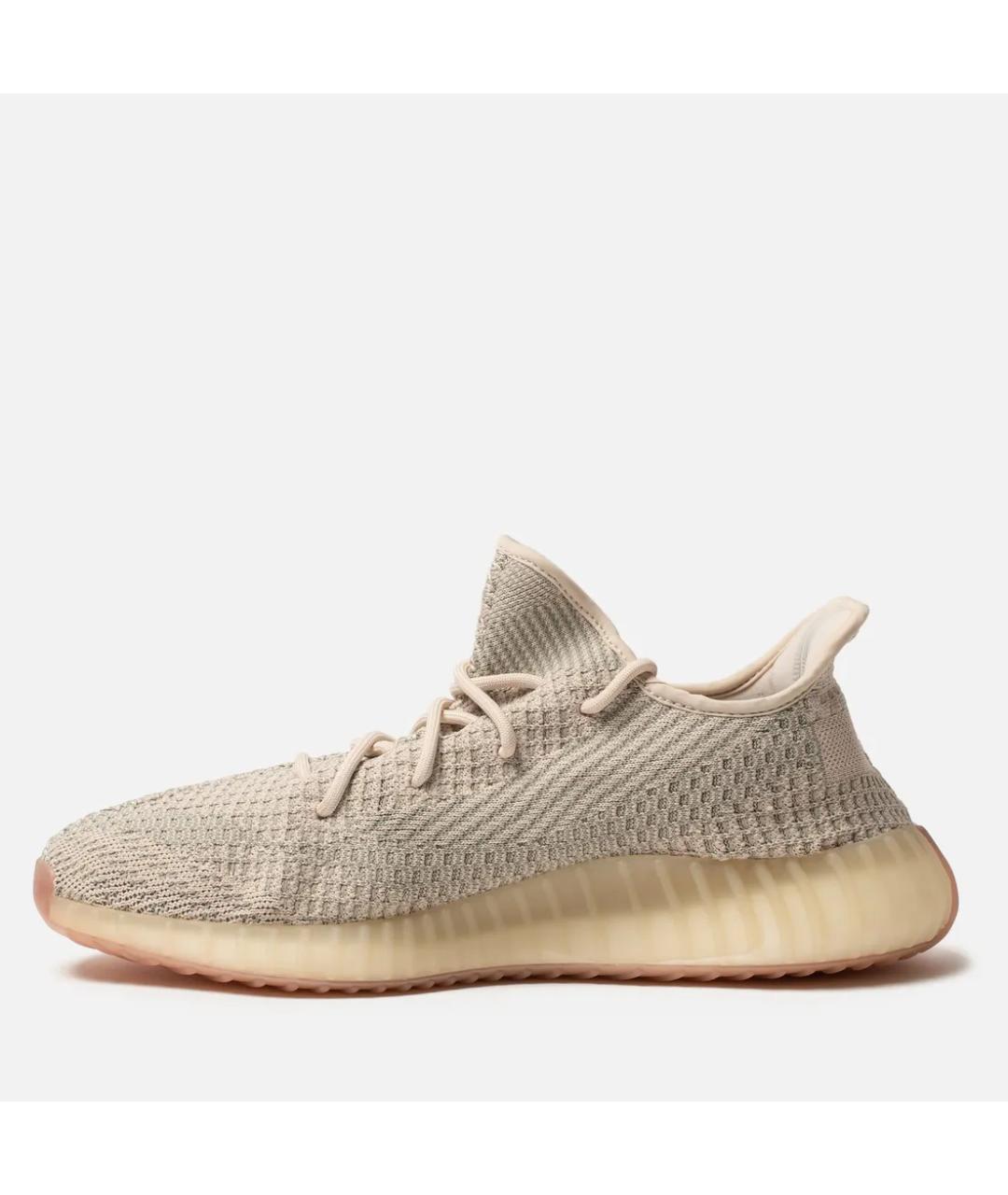 ADIDAS YEEZY Бежевые текстильные кроссовки, фото 6