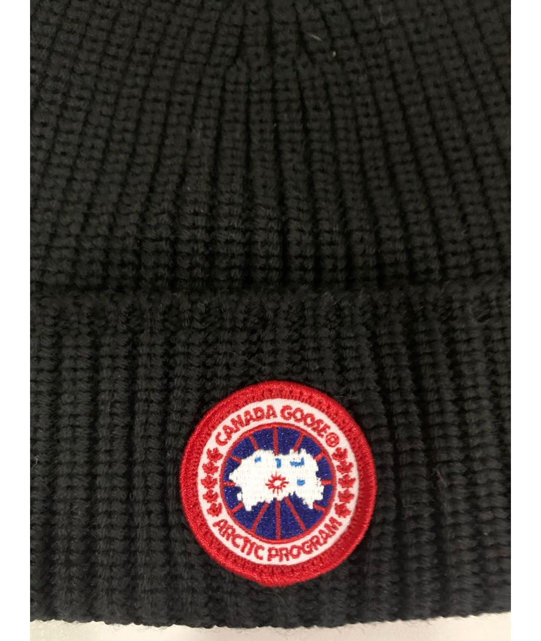 CANADA GOOSE Черная шерстяная шапка, фото 3