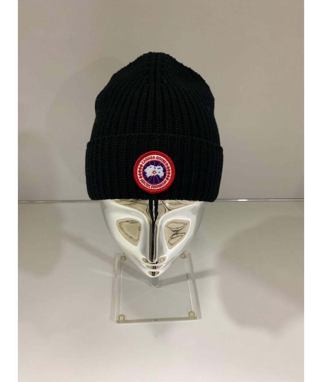CANADA GOOSE Черная шерстяная шапка, фото 5