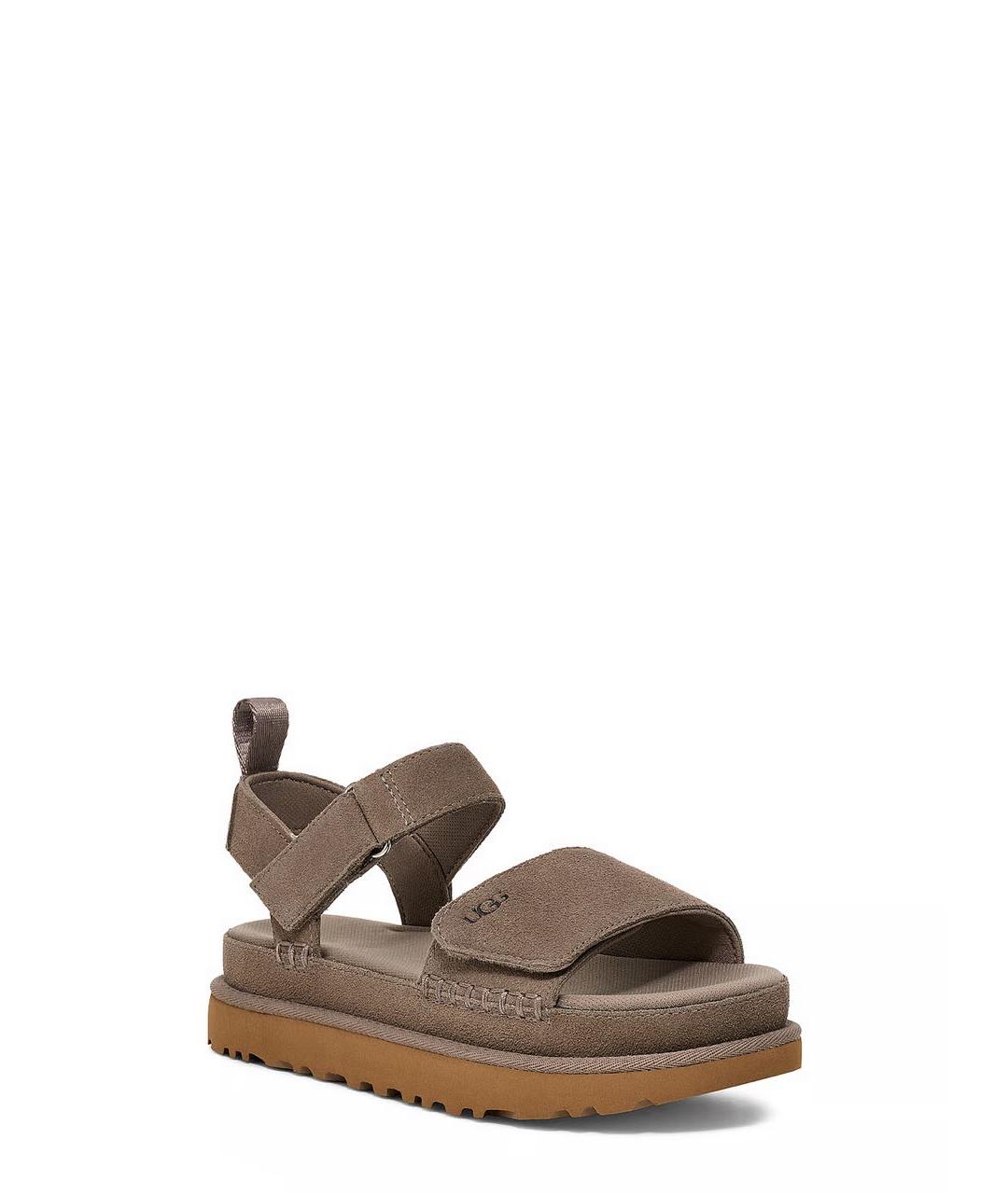 UGG AUSTRALIA Серые замшевые сандалии, фото 2