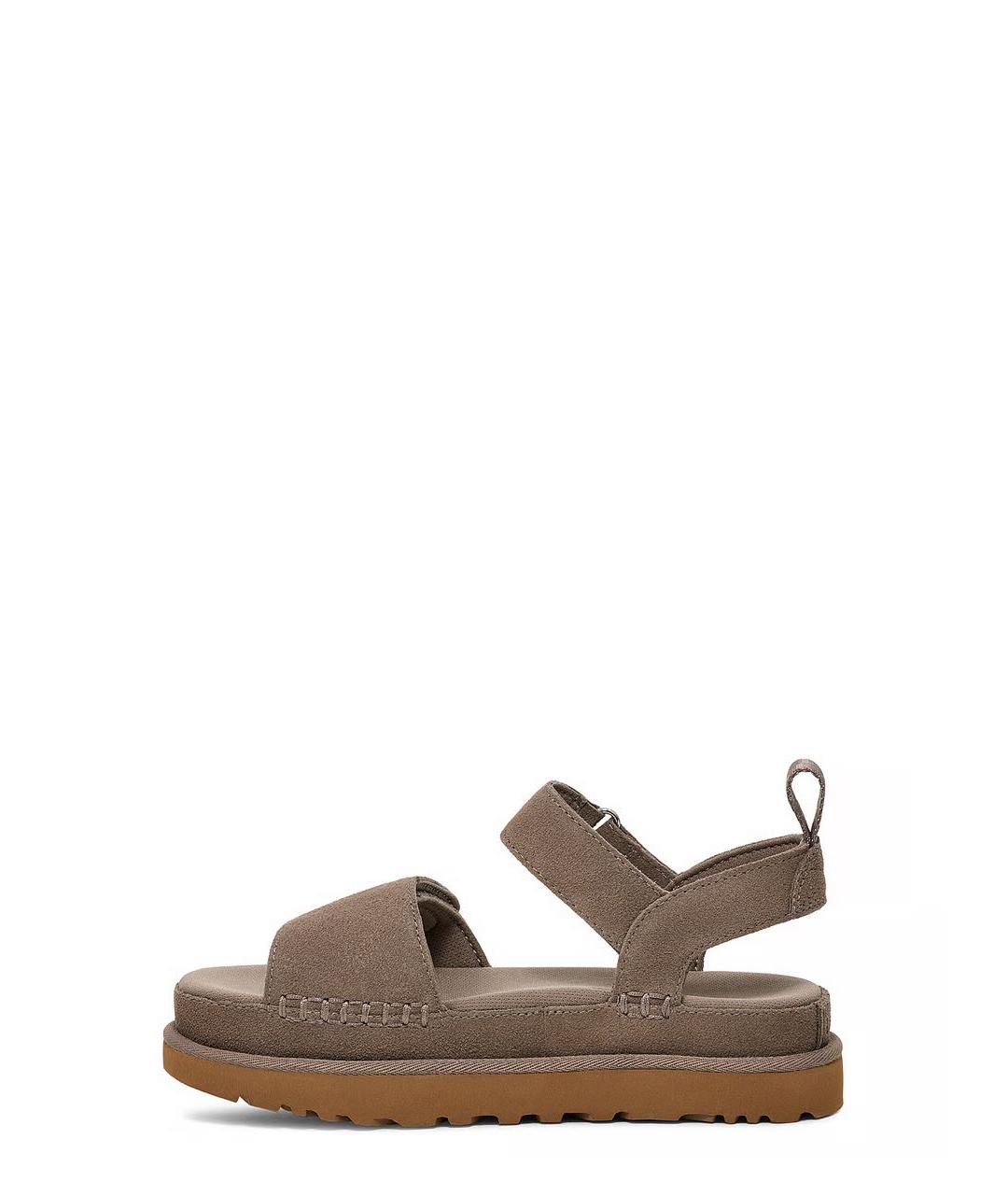 UGG AUSTRALIA Серые замшевые сандалии, фото 3