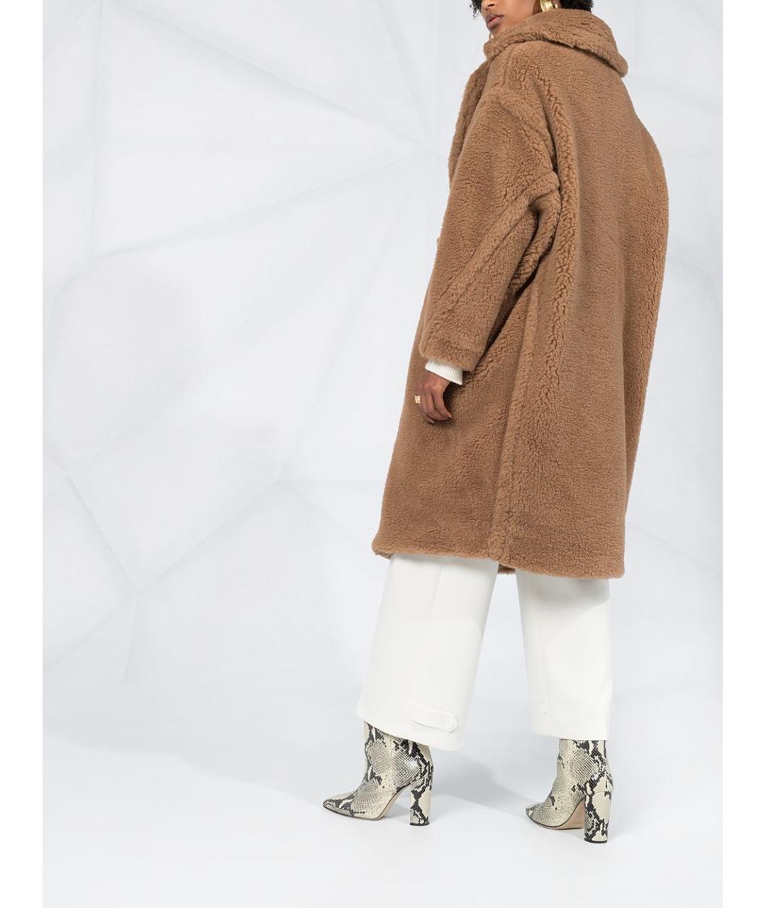 MAX MARA Коричневое шерстяное пальто, фото 6
