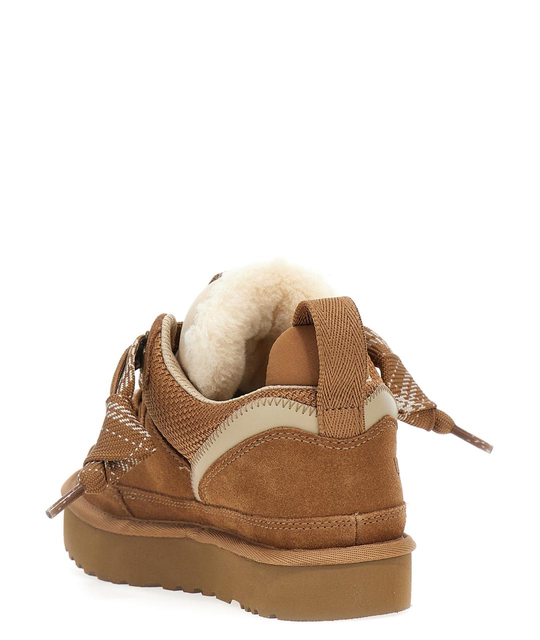 UGG AUSTRALIA Коричневые замшевые кроссовки, фото 3
