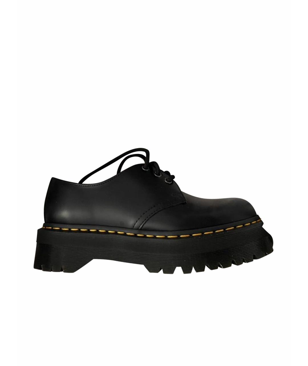 DR. MARTENS Черные кожаные брогги и оксфорды, фото 1