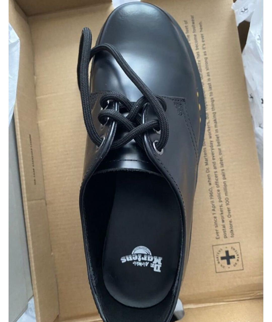 DR. MARTENS Черные кожаные брогги и оксфорды, фото 3