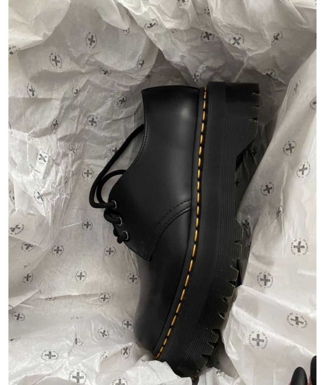 DR. MARTENS Черные кожаные брогги и оксфорды, фото 7