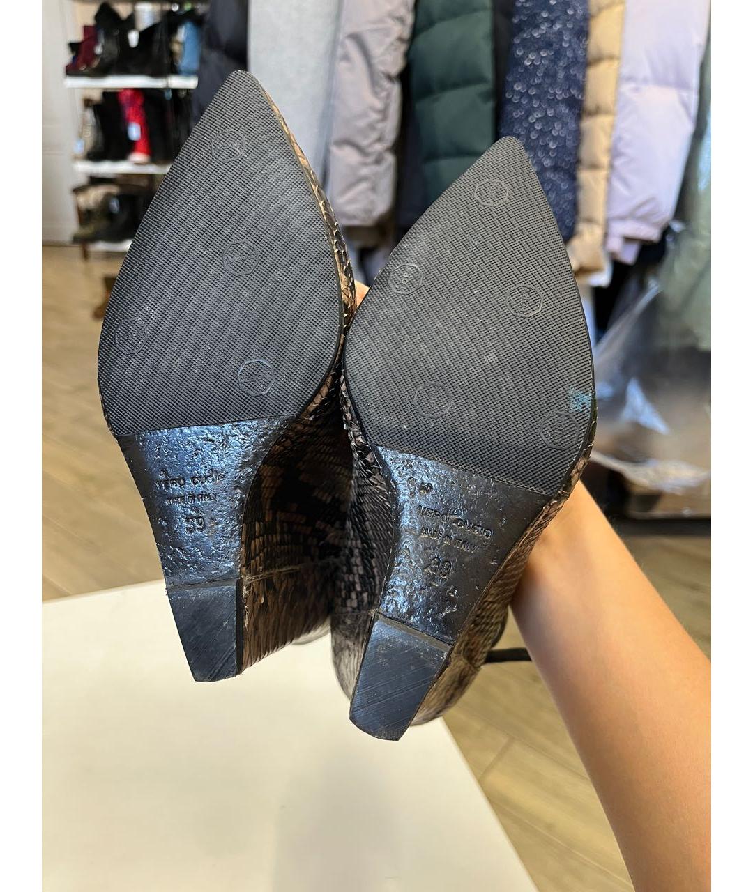 GIUSEPPE ZANOTTI DESIGN Коричневые туфли из экзотической кожи, фото 4