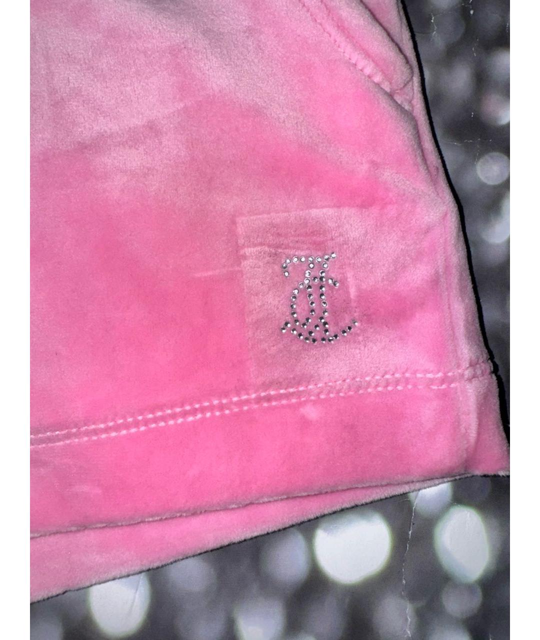 JUICY COUTURE Розовые полиэстеровые шорты, фото 8