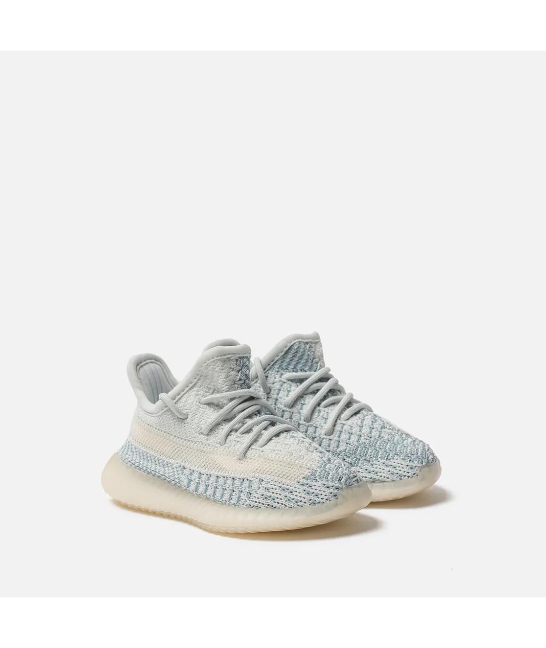 ADIDAS YEEZY Голубые текстильные кеды, фото 2