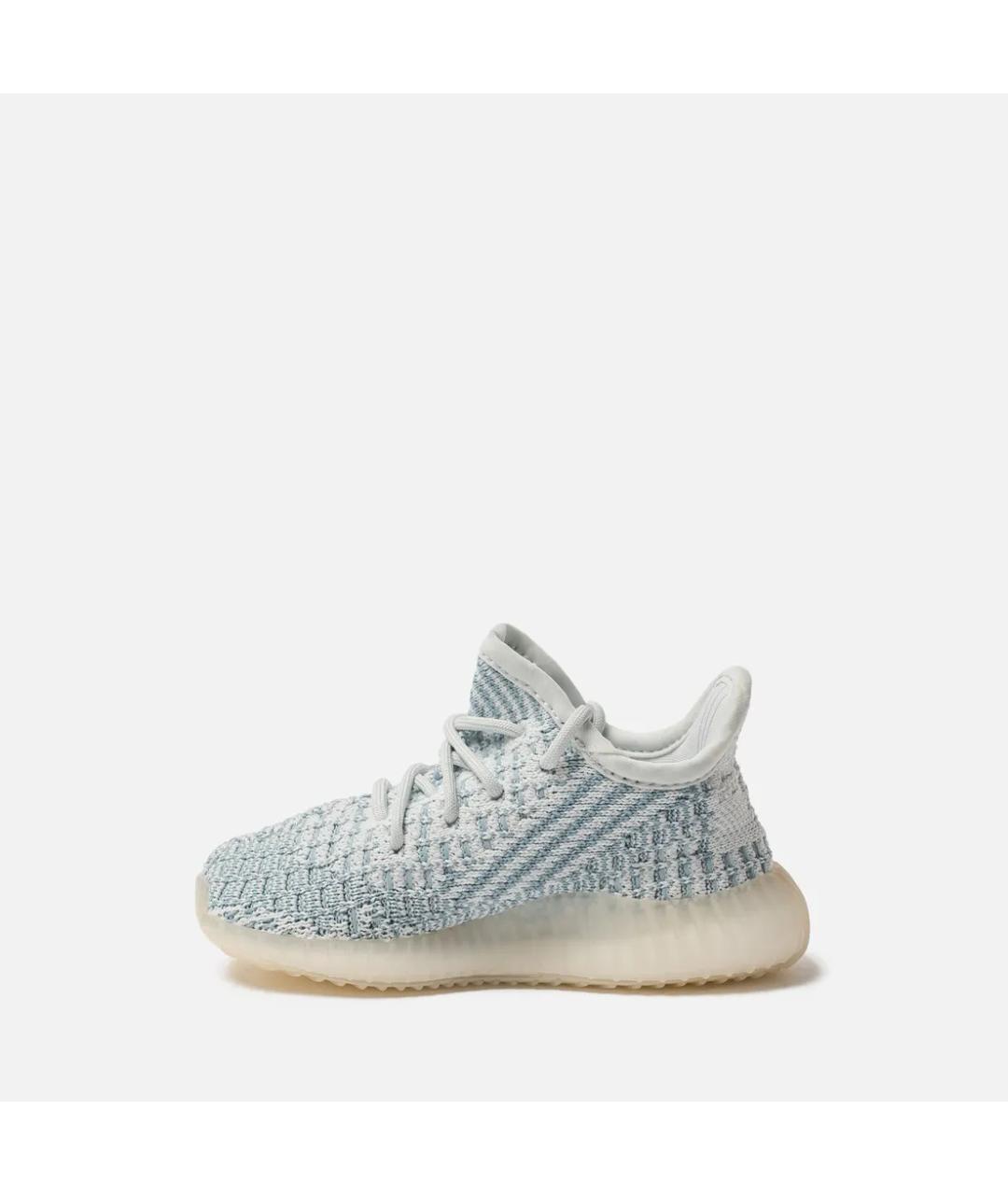 ADIDAS YEEZY Голубые текстильные кеды, фото 6