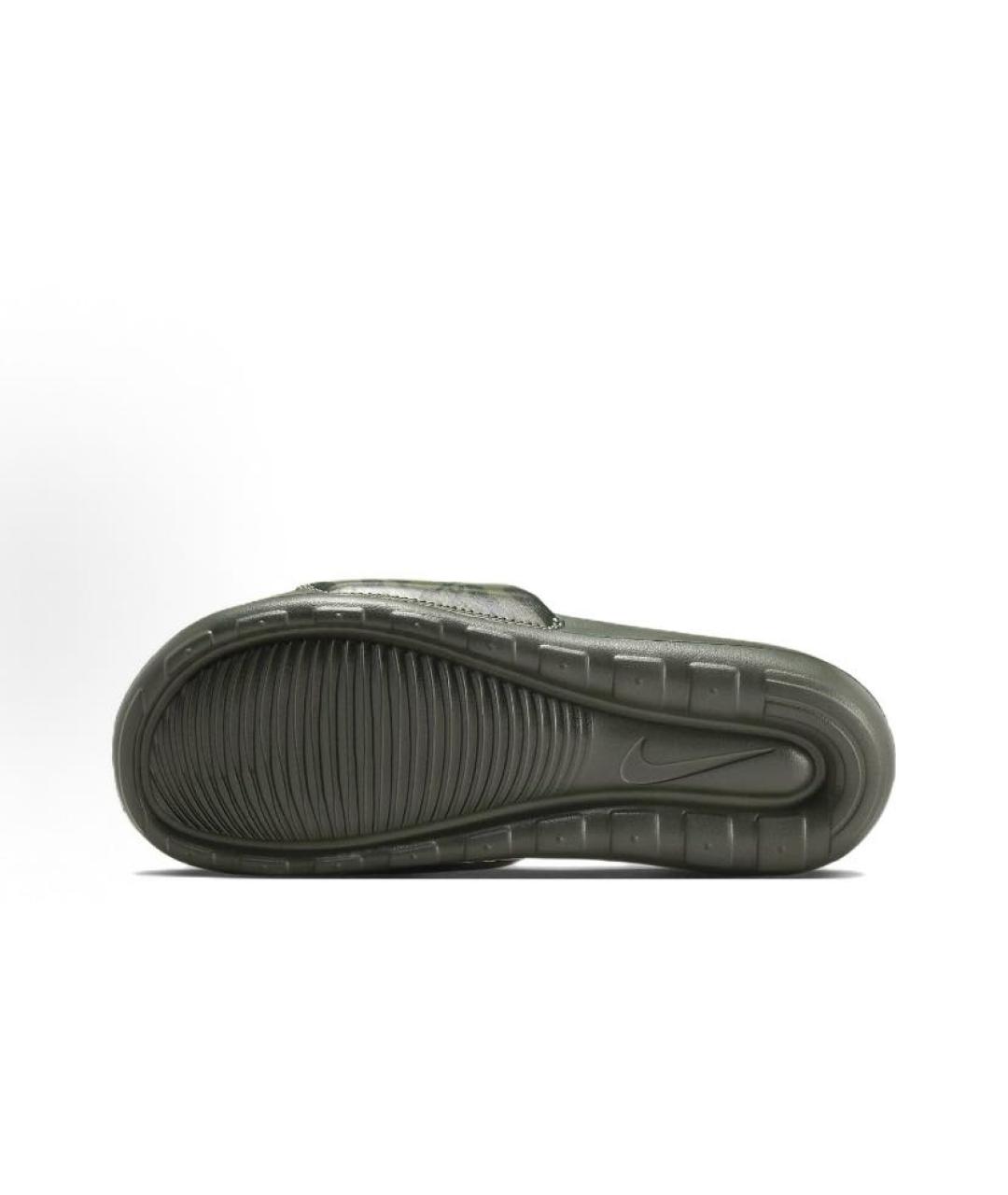 NIKE Хаки резиновые шлепанцы, фото 4