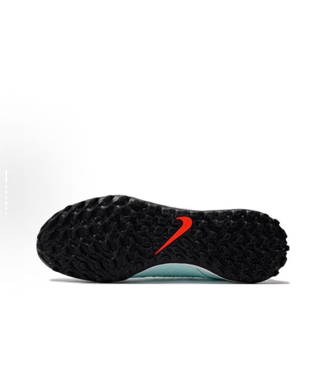 NIKE Голубые текстильные высокие кроссовки / кеды, фото 3