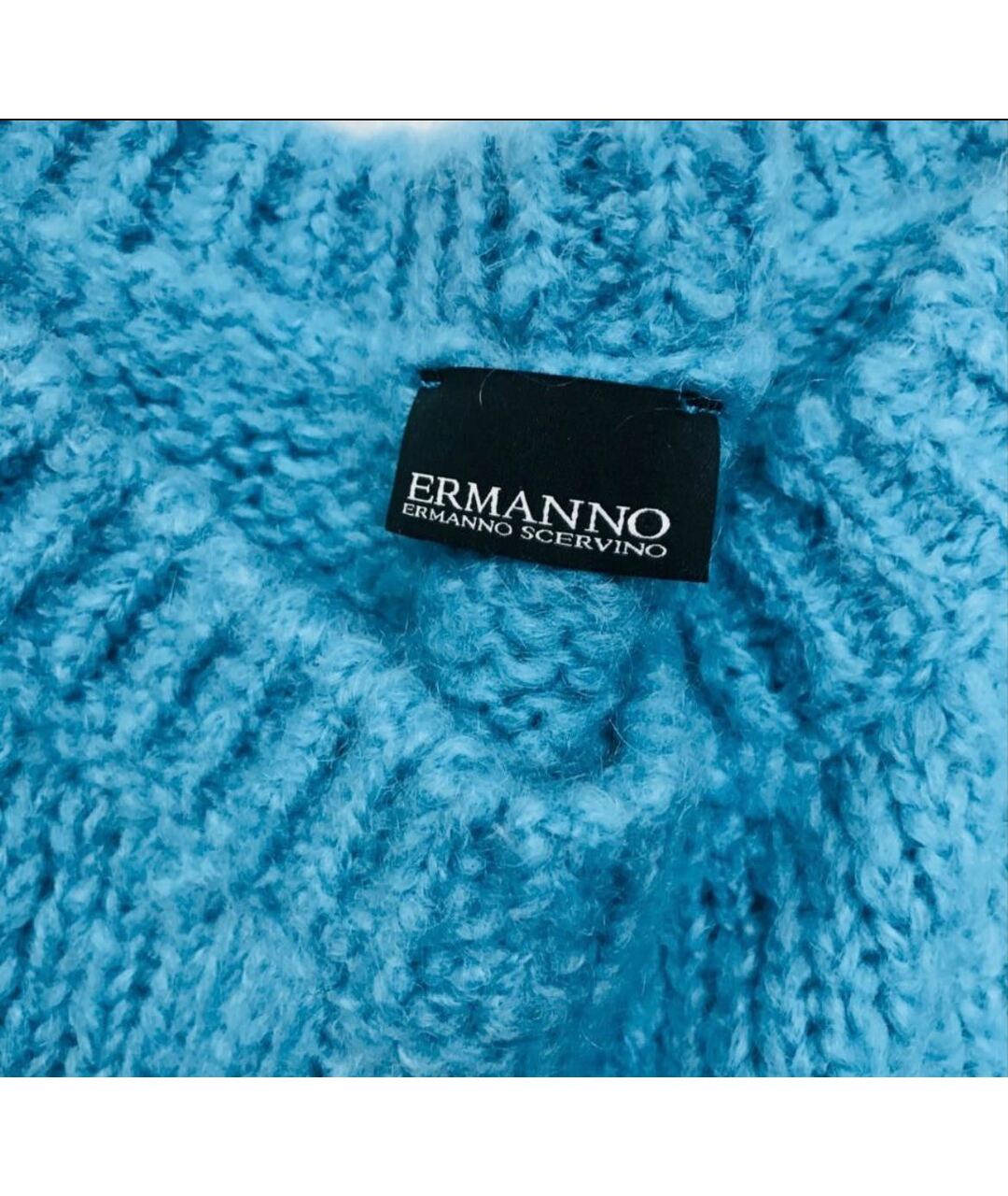 ERMANNO ERMANNO Голубой полиамидовый джемпер / свитер, фото 2