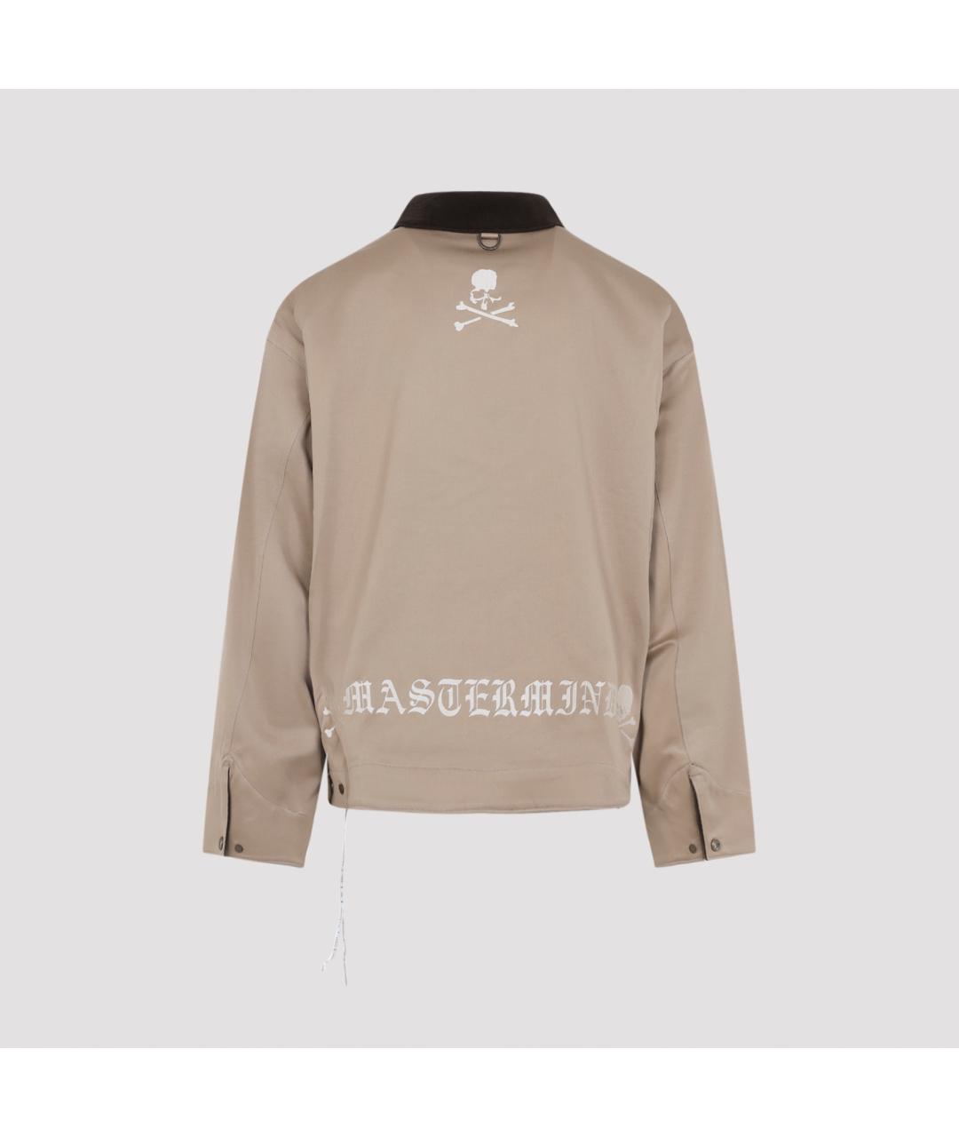 MASTERMIND JAPAN Бежевая хлопковая куртка, фото 4