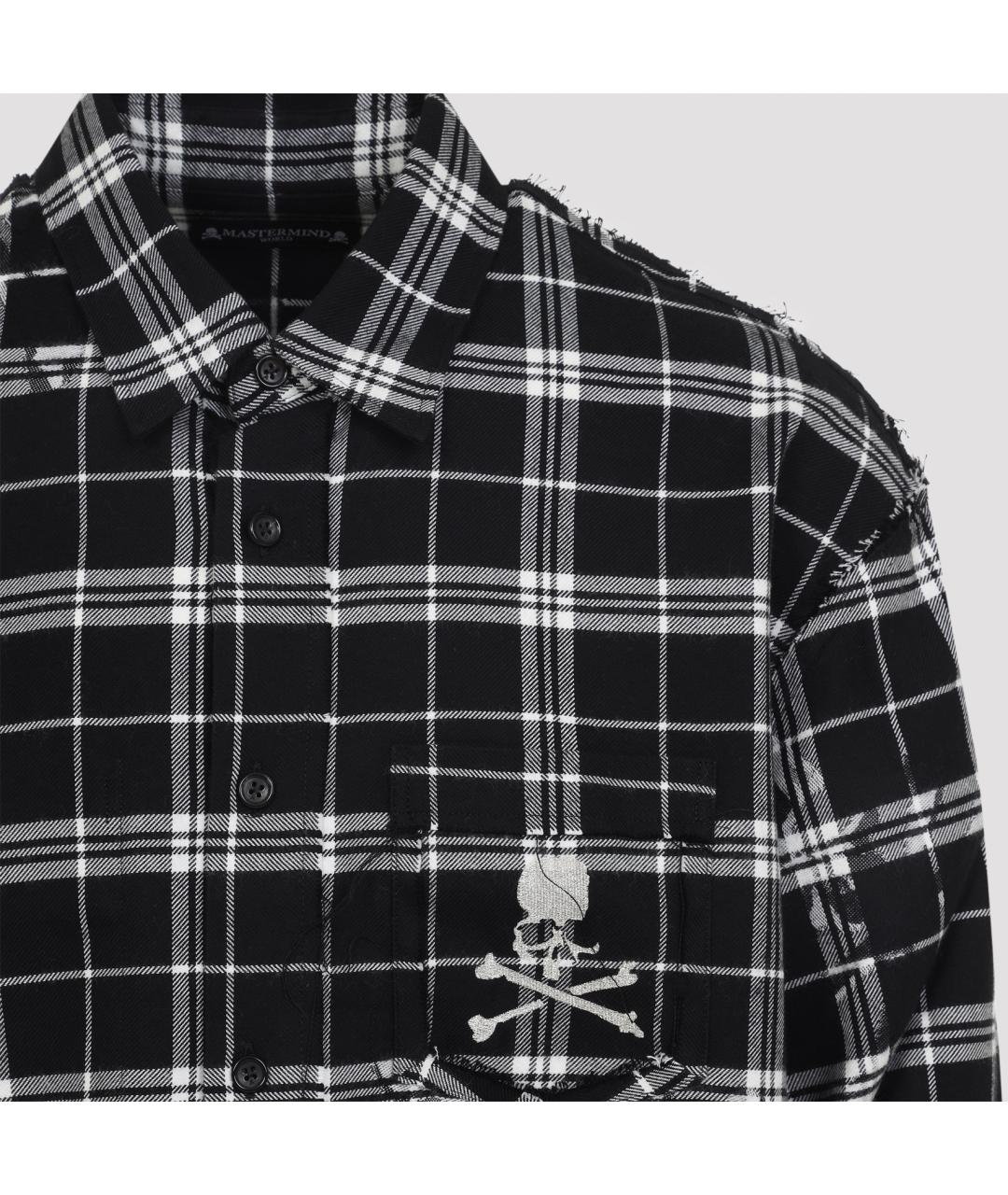 MASTERMIND WORLD Черная хлопковая кэжуал рубашка, фото 5