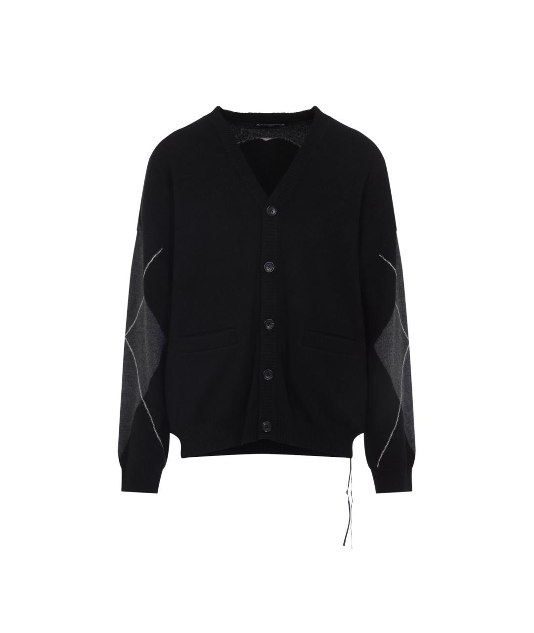 MASTERMIND WORLD Черный кашемировый кардиган, фото 1
