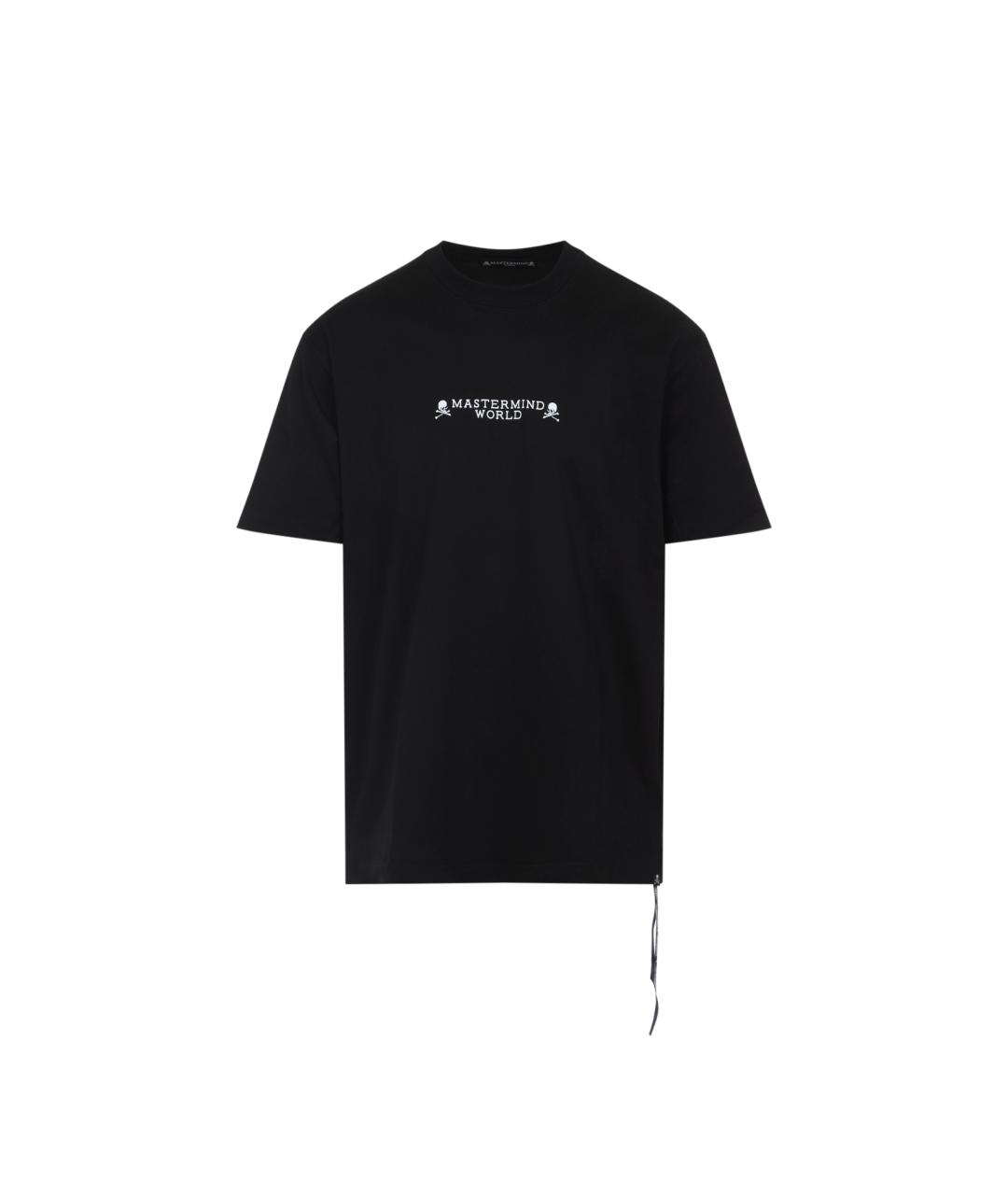 MASTERMIND WORLD Черная хлопковая футболка, фото 1