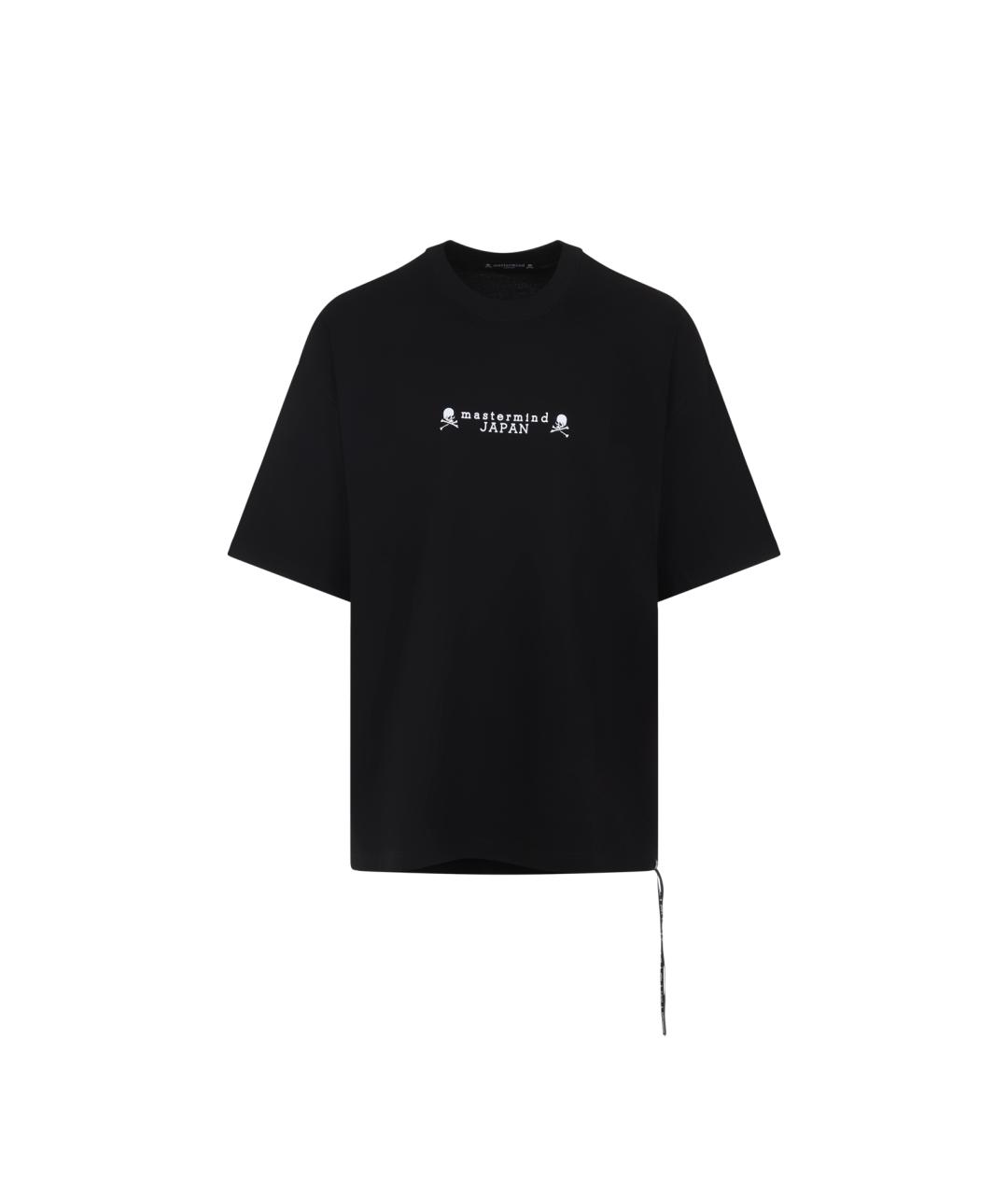 MASTERMIND JAPAN Черная хлопковая футболка, фото 1