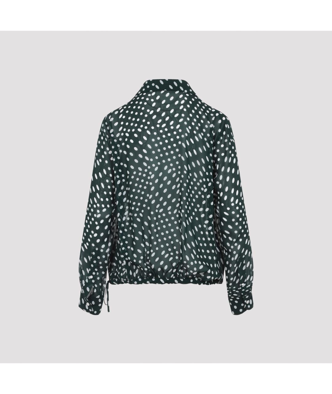 DRIES VAN NOTEN Зеленая вискозная блузы, фото 2