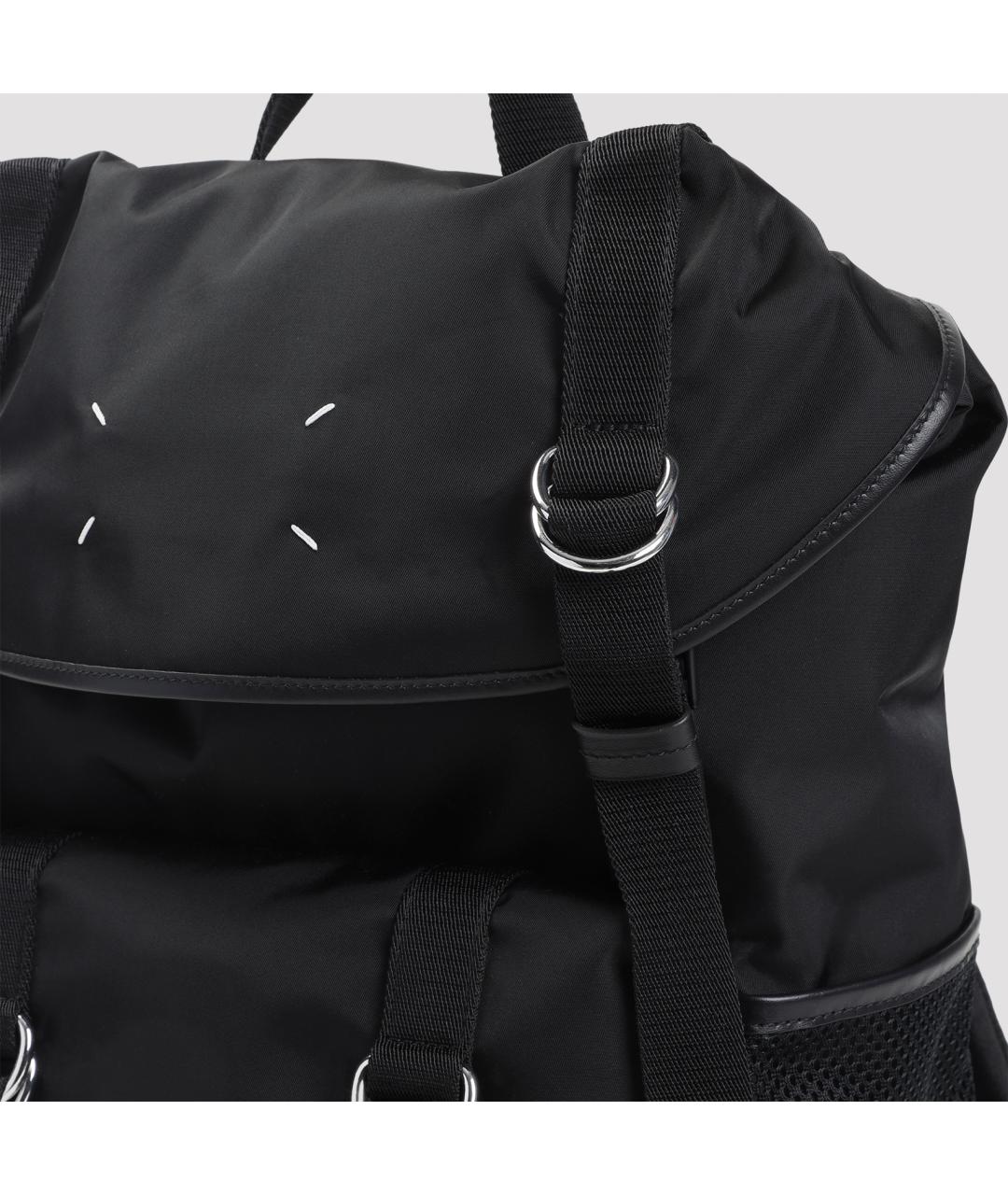 MAISON MARGIELA Черный синтетический рюкзак, фото 5