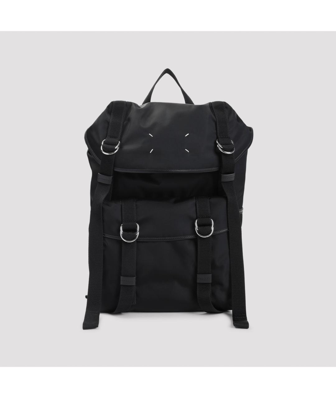 MAISON MARGIELA Черный синтетический рюкзак, фото 3
