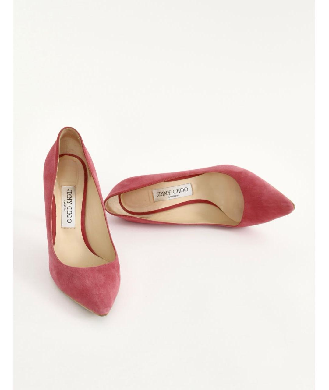 JIMMY CHOO Розовые замшевые туфли, фото 3