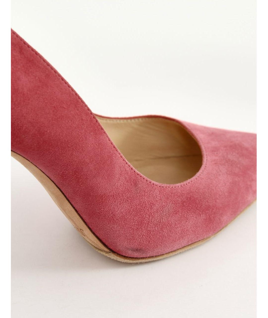 JIMMY CHOO Розовые замшевые туфли, фото 8