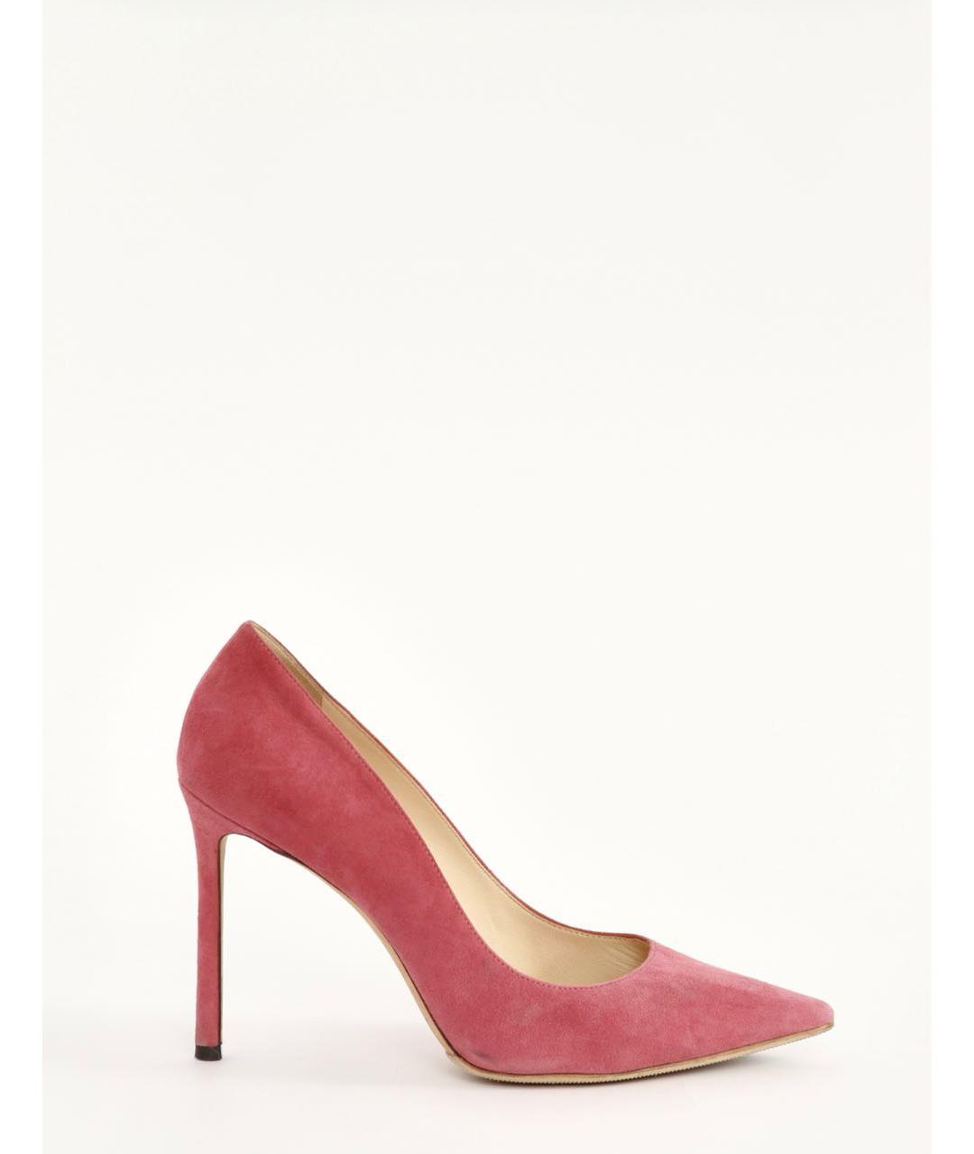 JIMMY CHOO Розовые замшевые туфли, фото 9