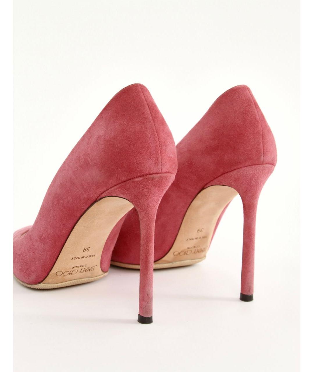 JIMMY CHOO Розовые замшевые туфли, фото 4
