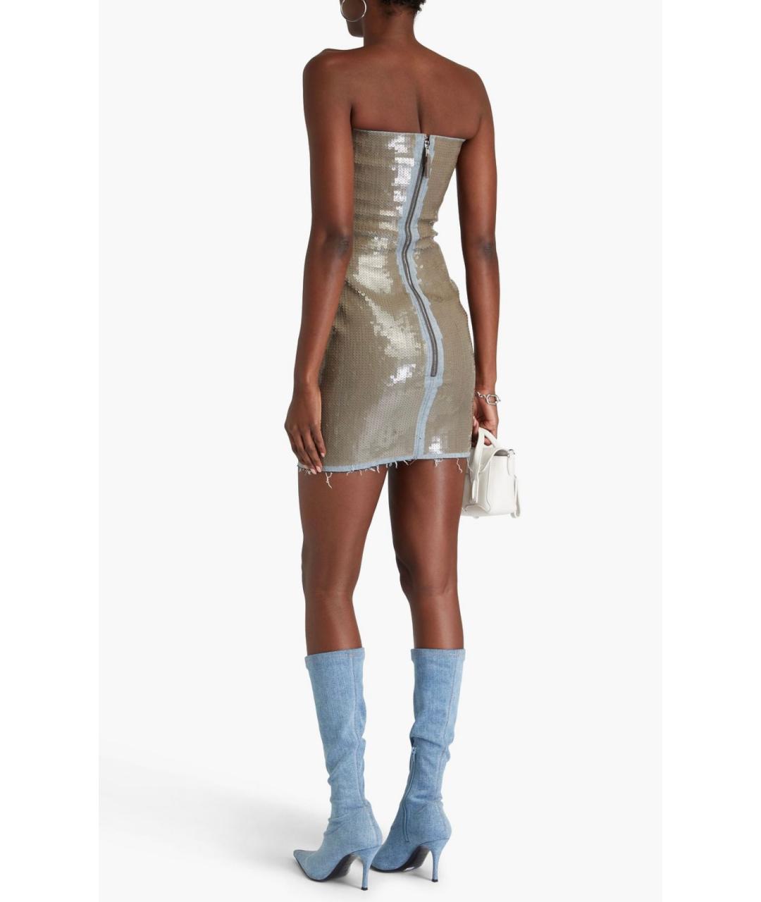 RICK OWENS Бежевое коктейльное платье, фото 4