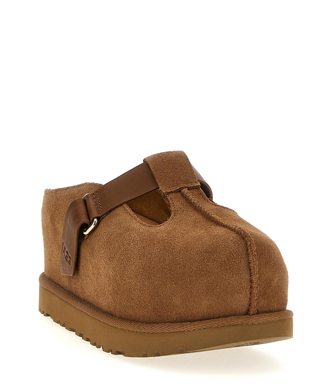 UGG AUSTRALIA Коричневые замшевые сабо, фото 2