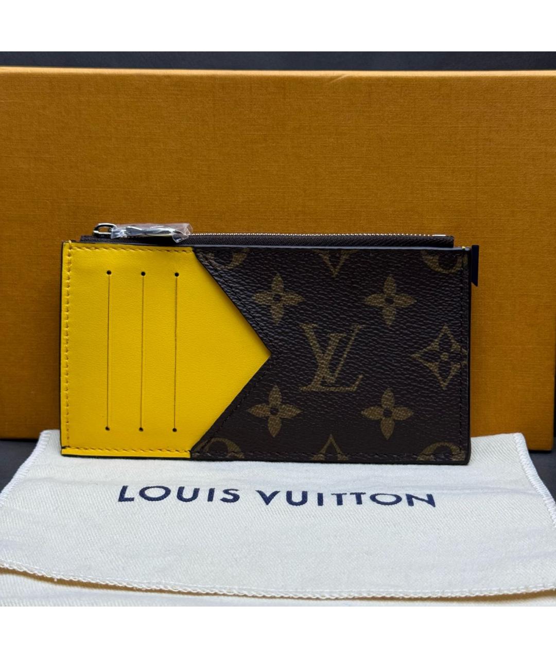 LOUIS VUITTON Оранжевый кардхолдер, фото 4