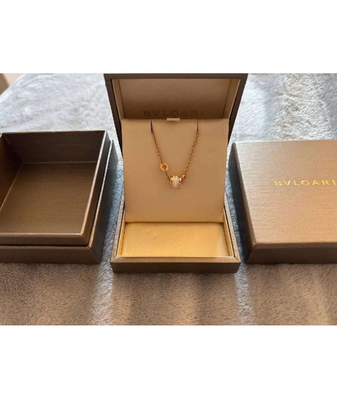 BVLGARI Белый браслет из розового золота, фото 3