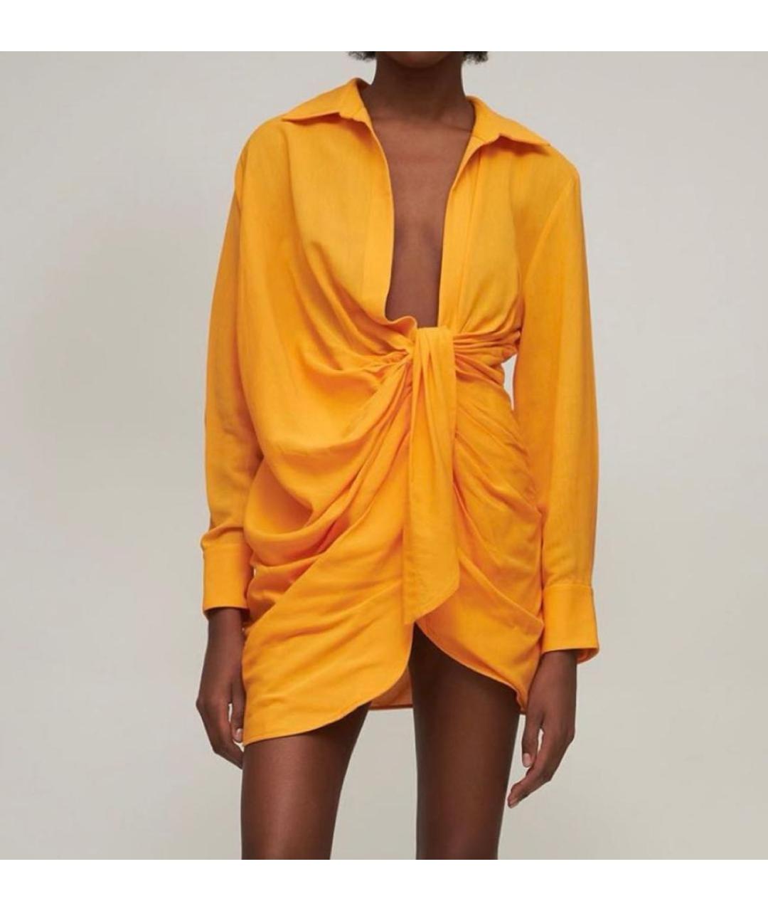 JACQUEMUS Оранжевое повседневное платье, фото 6