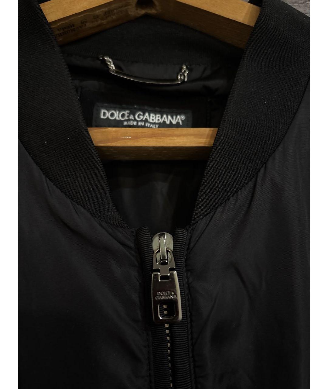 DOLCE&GABBANA Черная атласная куртка, фото 3