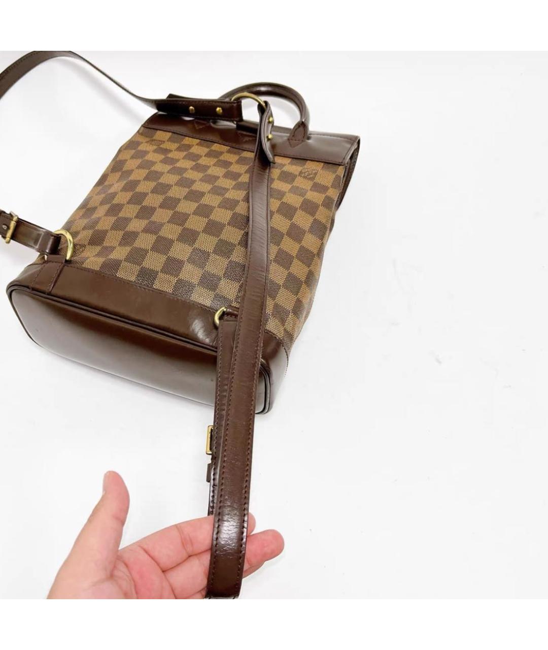 LOUIS VUITTON Коричневый рюкзак, фото 8