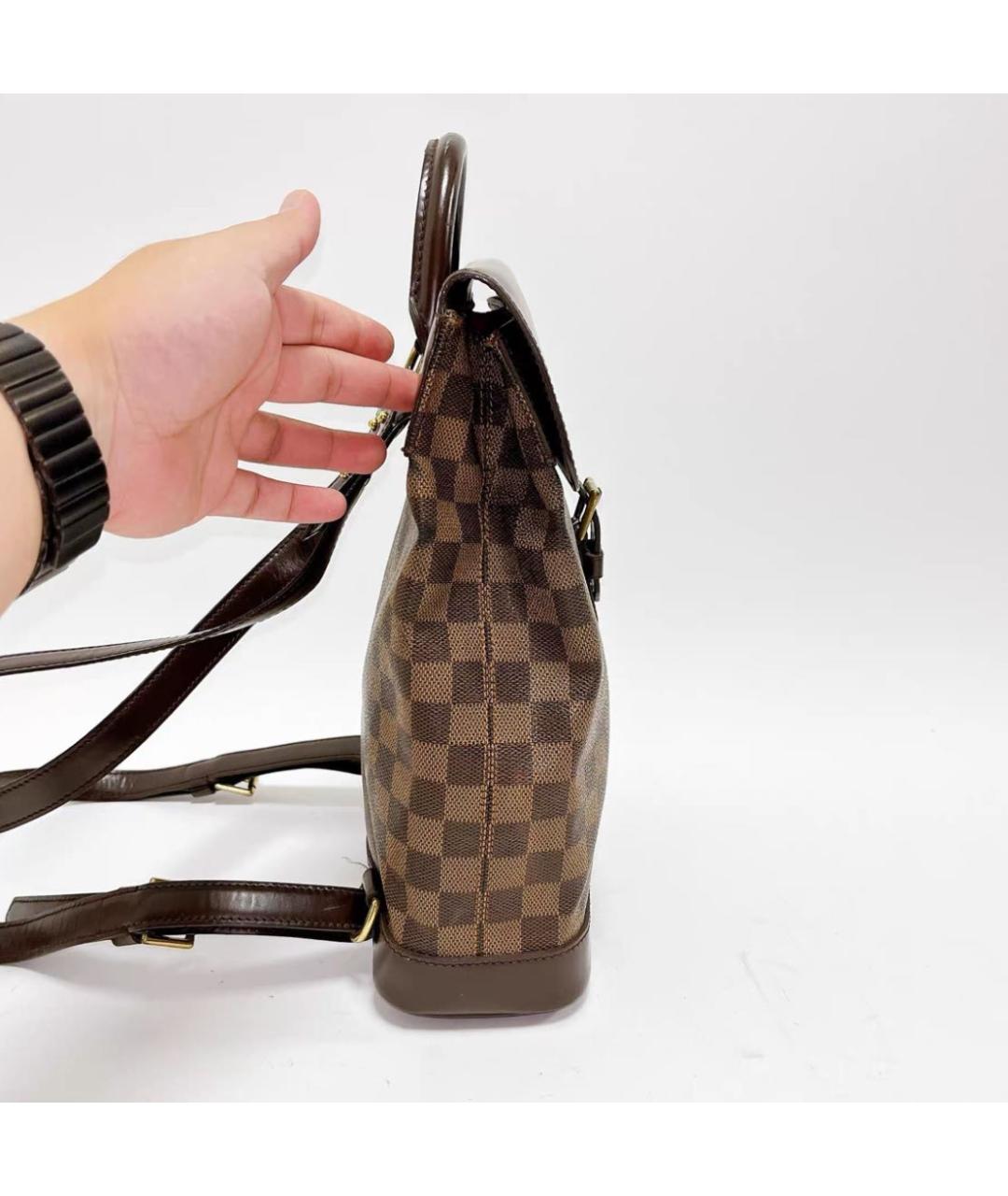 LOUIS VUITTON Коричневый рюкзак, фото 4