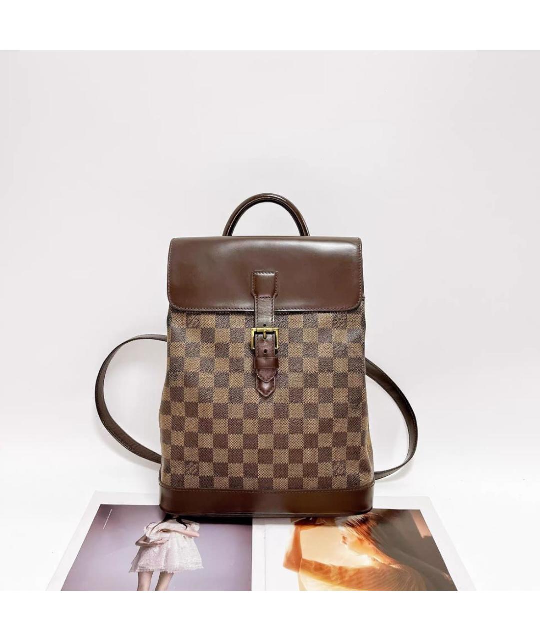LOUIS VUITTON Коричневый рюкзак, фото 9