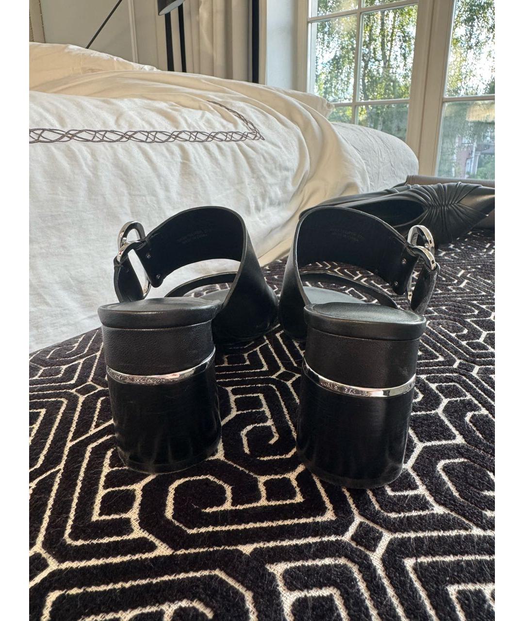 3.1 PHILLIP LIM Черные кожаные мюли, фото 4