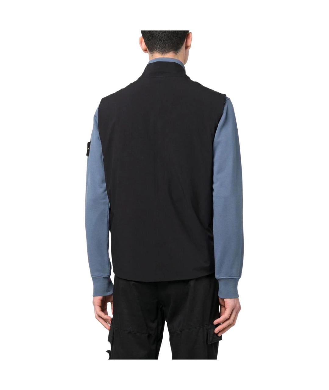 STONE ISLAND Черный жилет, фото 3