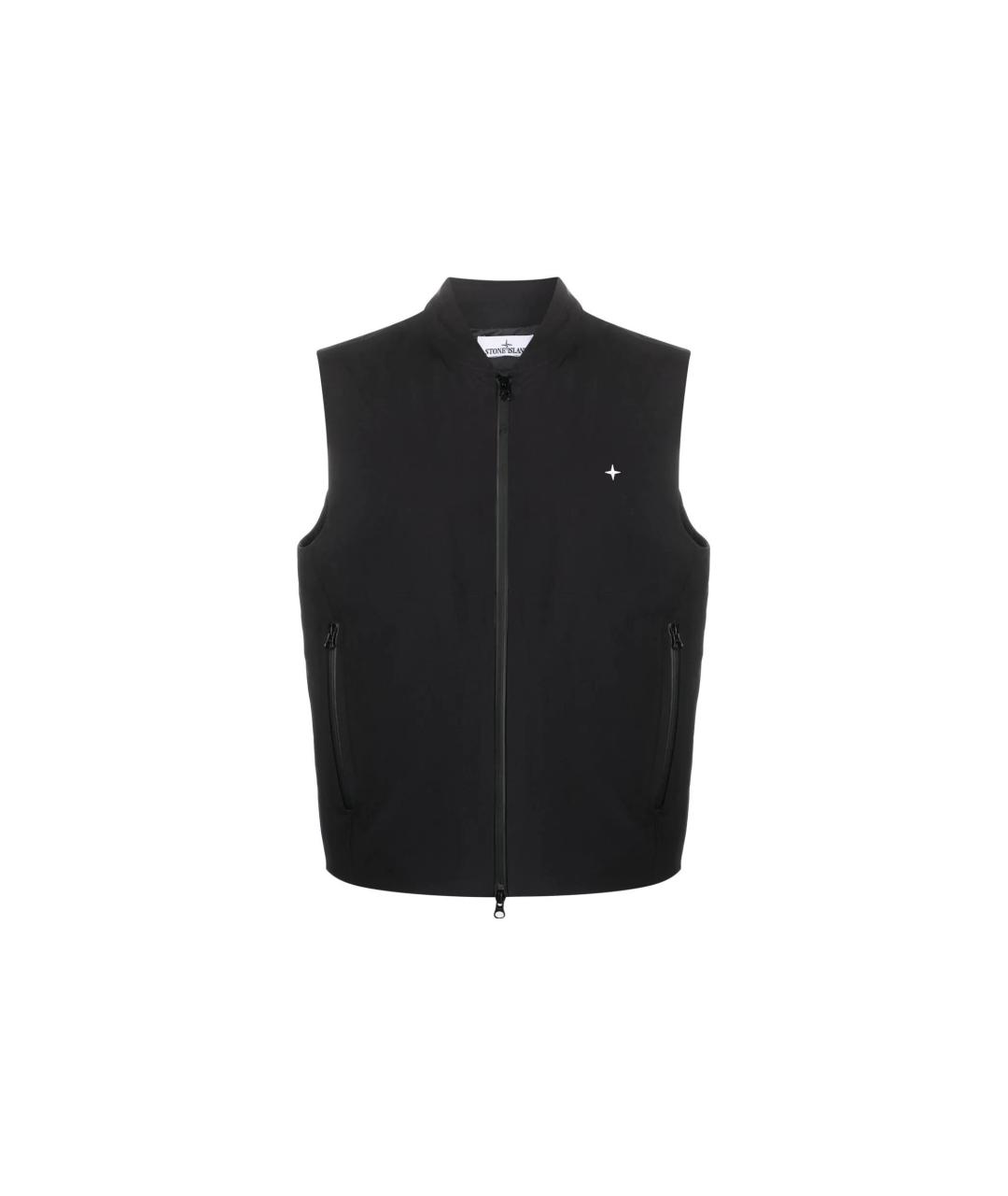 STONE ISLAND Черный жилет, фото 1