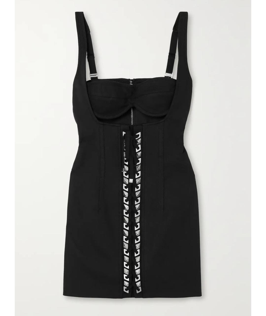 DION LEE Черное коктейльное платье, фото 4