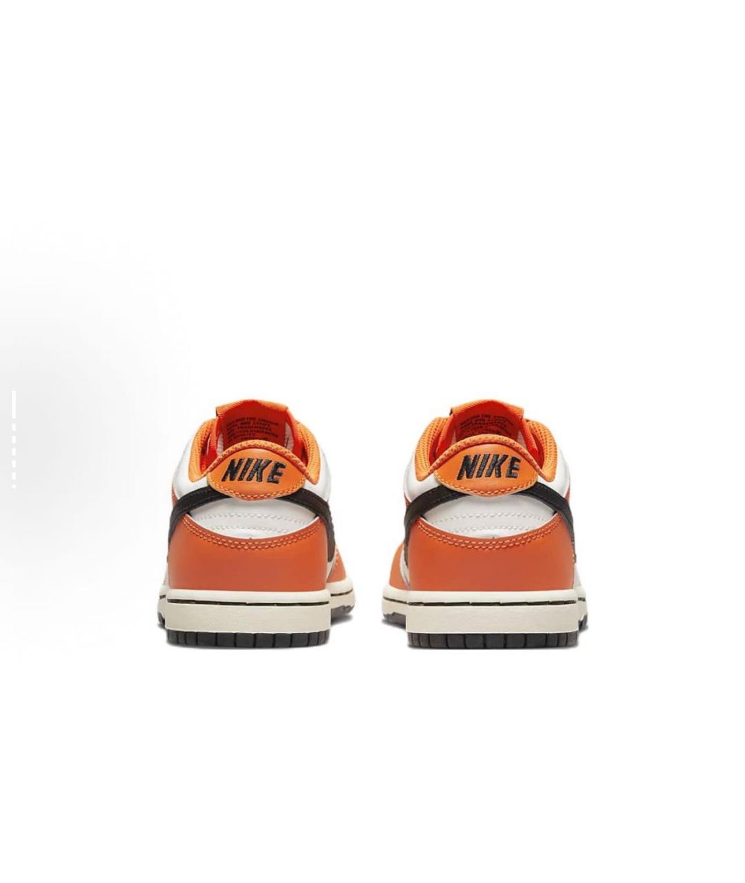 NIKE Оранжевое кожаные кеды, фото 4