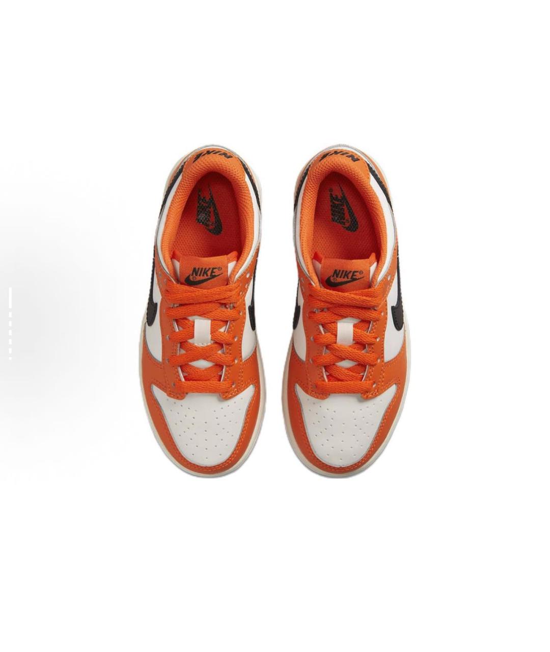 NIKE Оранжевое кожаные кеды, фото 3