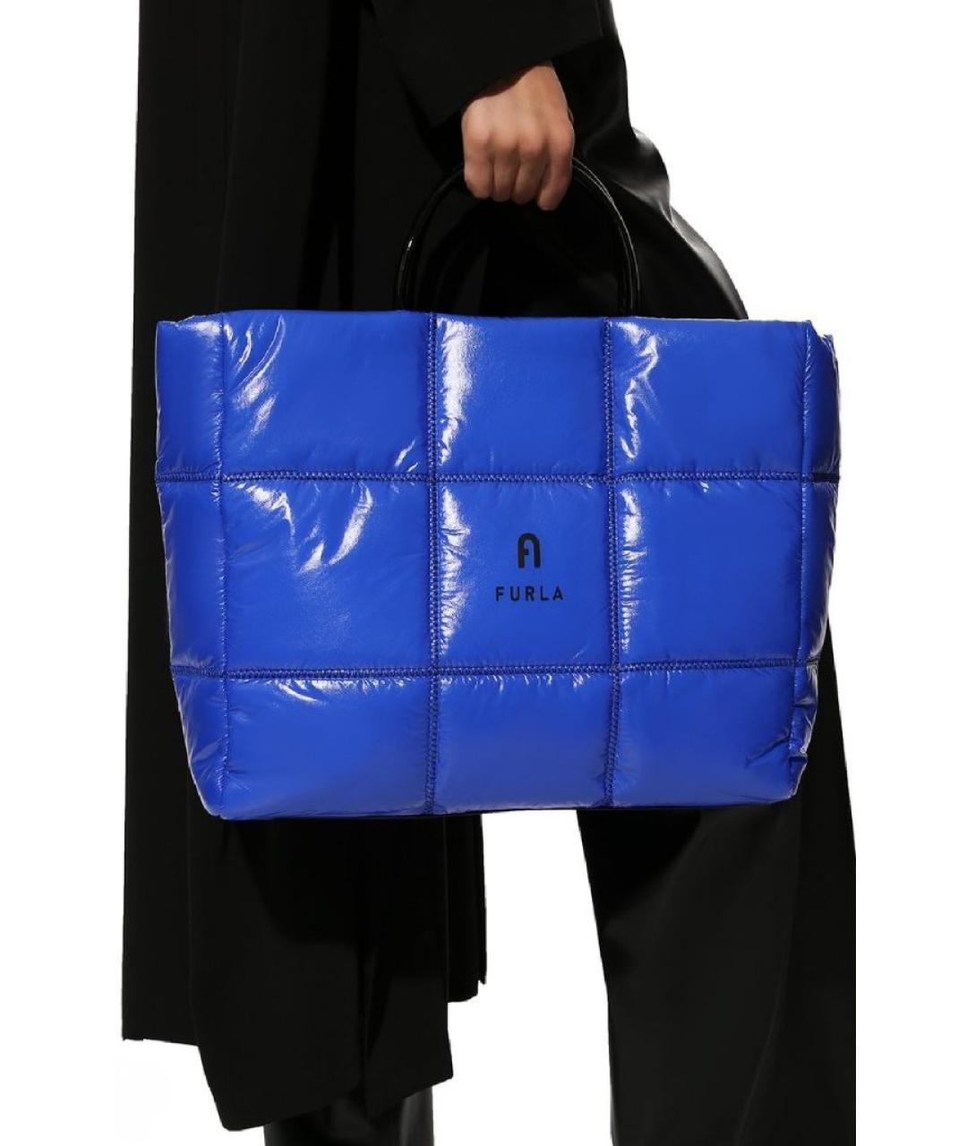 FURLA Синяя сумка тоут, фото 3