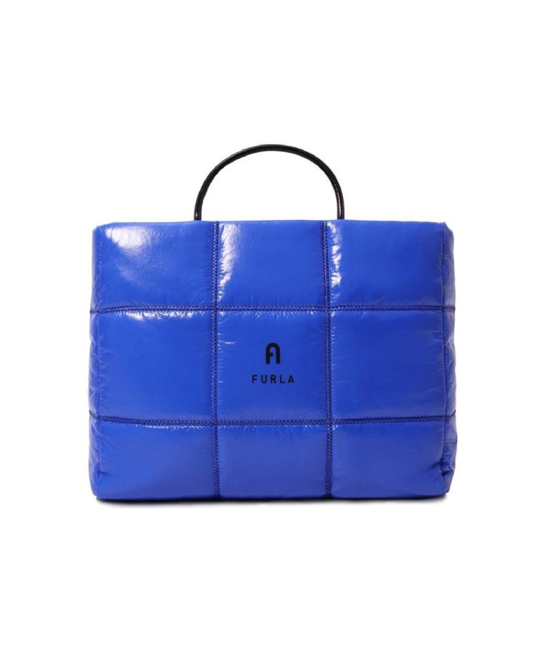 FURLA Синяя сумка тоут, фото 1