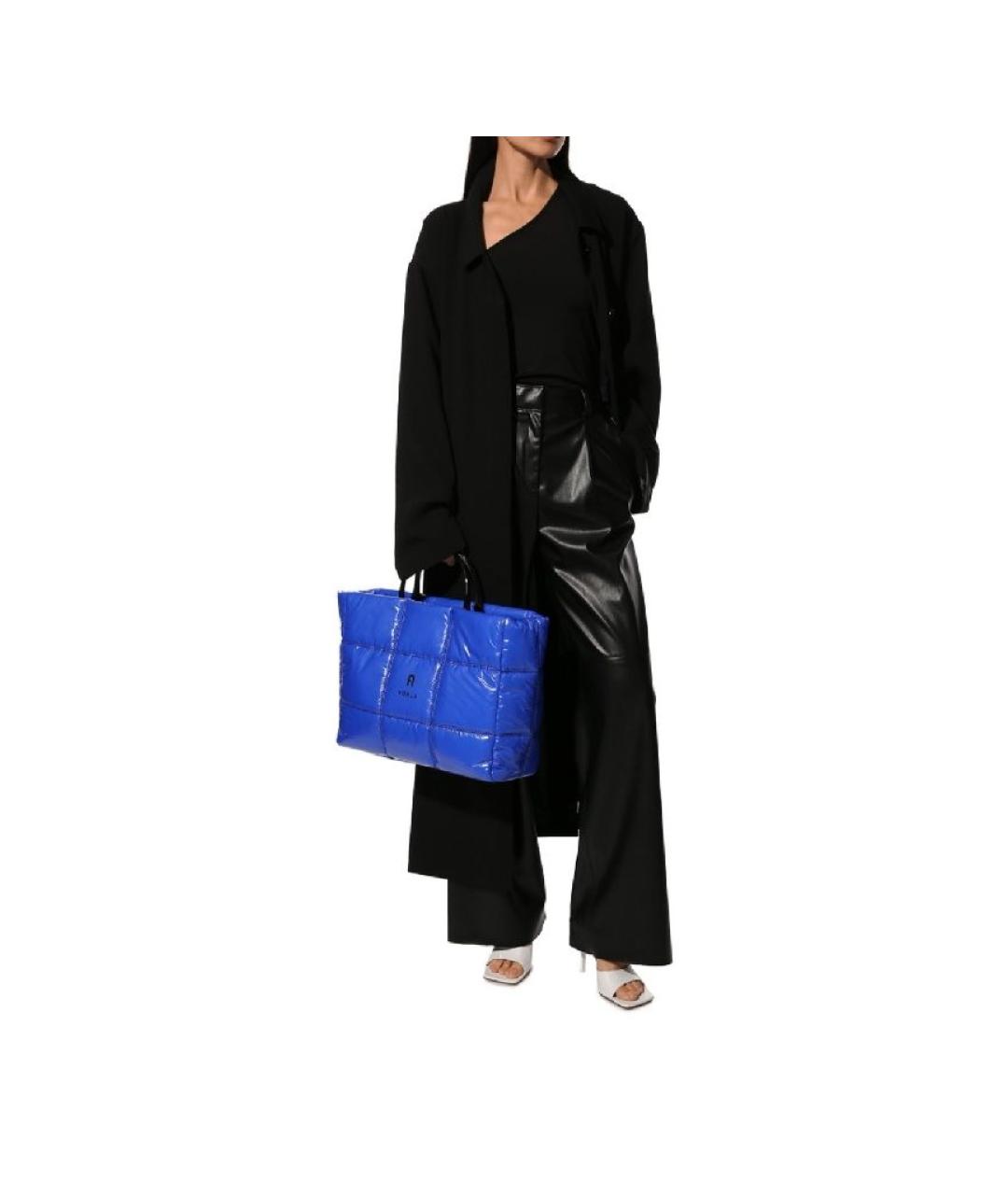 FURLA Синяя сумка тоут, фото 2