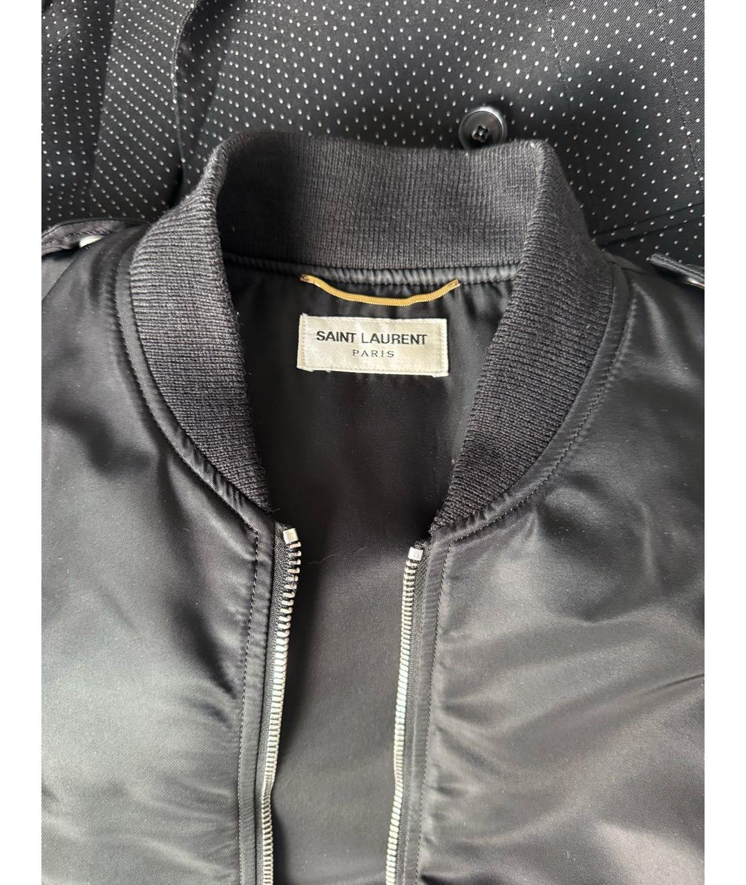 SAINT LAURENT Черная куртка, фото 3